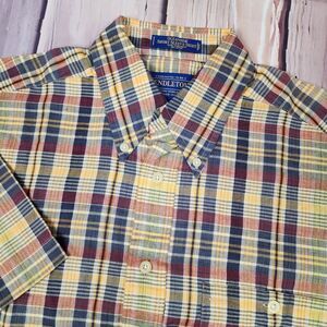 NWT Pendleton Mens Small Oceanside Multicolor Short Sleeve Button Down‎ Shirt